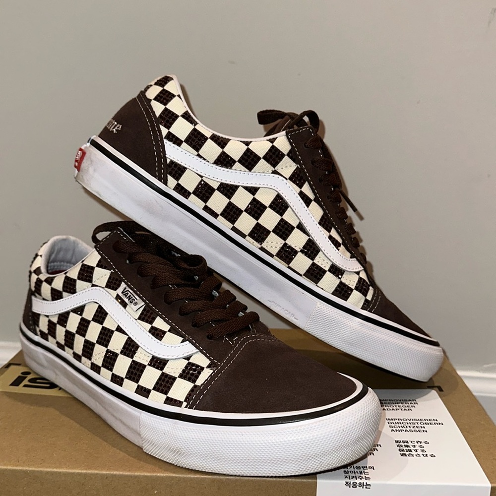 Supreme x Swarovski x Vans Skate Old Skool ‘Brown’
